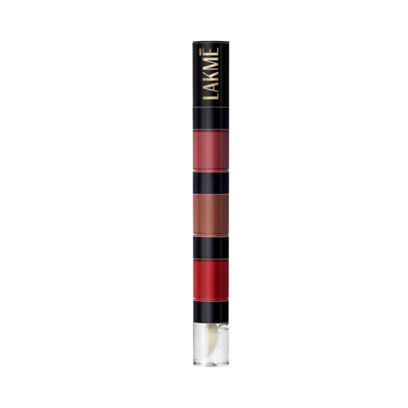 Lakme Ultimate Glam 4 In 1 Lip Stack - Evening Glam - Distacart