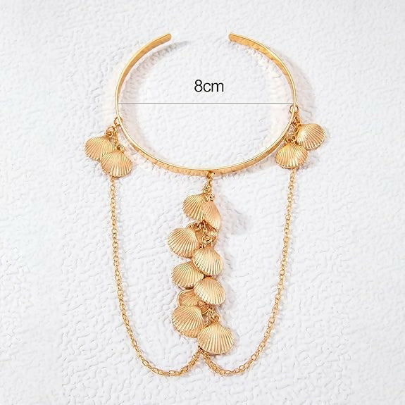 Joban Fashion Golden Alloy Fashion Gold Plated Stylish Kada Bajuband