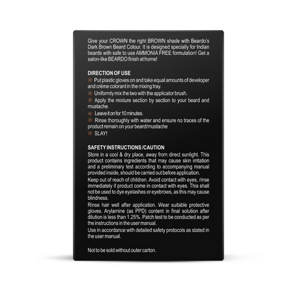 Beardo Beard Color Dark Brown - Distacart