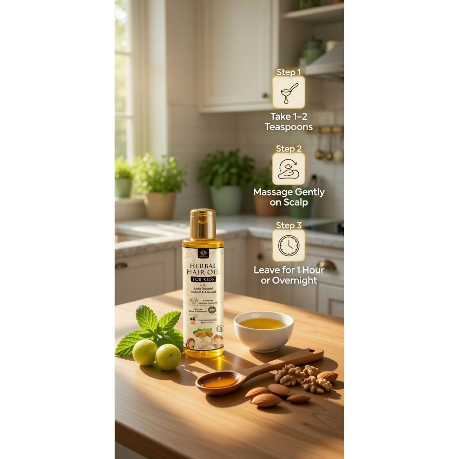 Al Masnoon Herbal Hair Oil For Kids - Distacart