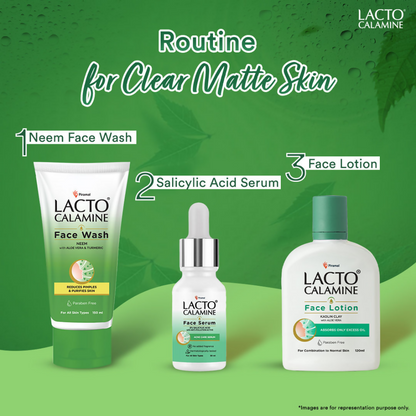 Lacto Calamine Facewash With Neem, Aloe Vera & Turmeric - Distacart