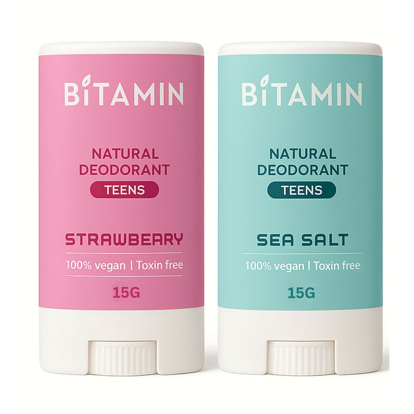 Bitamin Natural Strawbeary, Seasalt, Deodorant Teens - Distacart