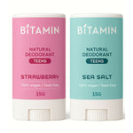 Thumbnail for Bitamin Natural Strawbeary, Seasalt, Deodorant Teens