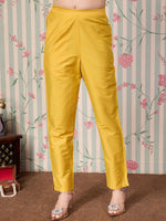Thumbnail for Ode by House of Pataudi Floral Embroidered A Line Kurta with Trousers & With Dupatta - Distacart