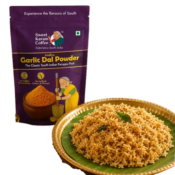 Sweet Karam Coffee Andhra Garlic Dal Powder (Pottu Kadalai Paruppu Podi) - Dista