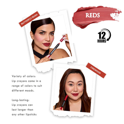 Love Earth Lip Crayon Non-Transfer Lipstick - Reds - Distacart