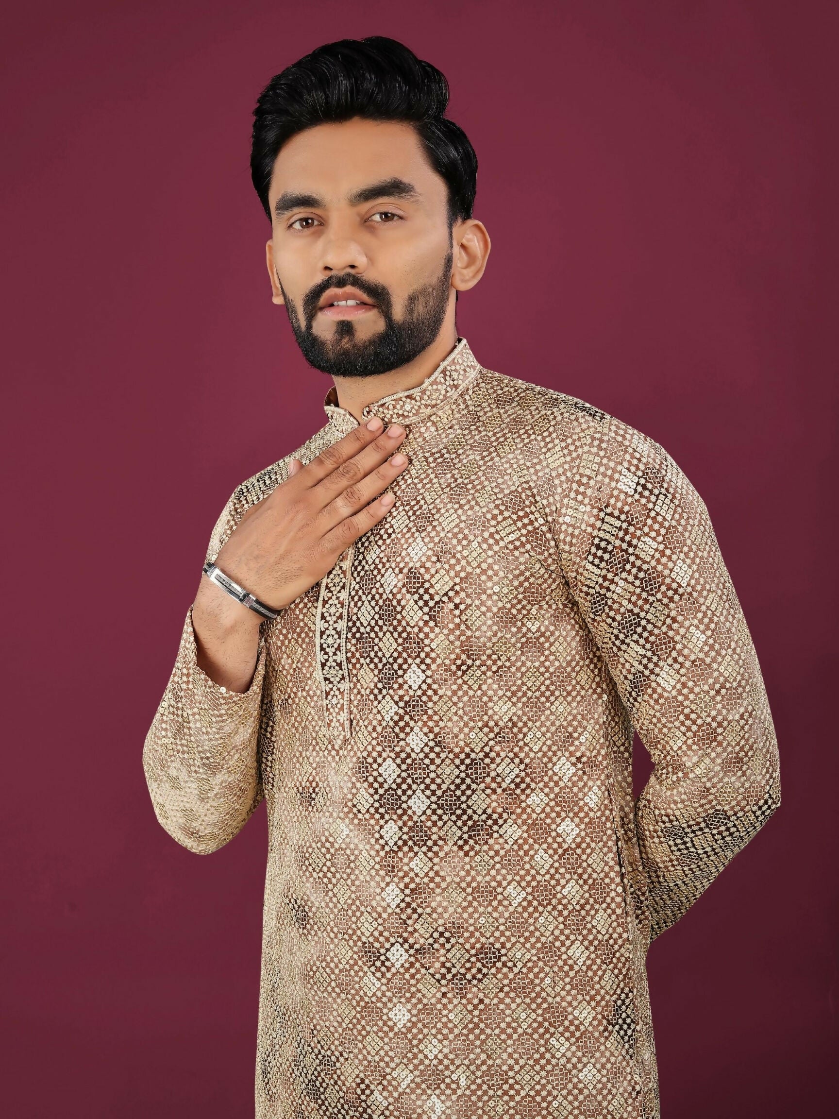 Anaita Cream Chikankari Work Viscose Rayon Straight Kurta - Distacart