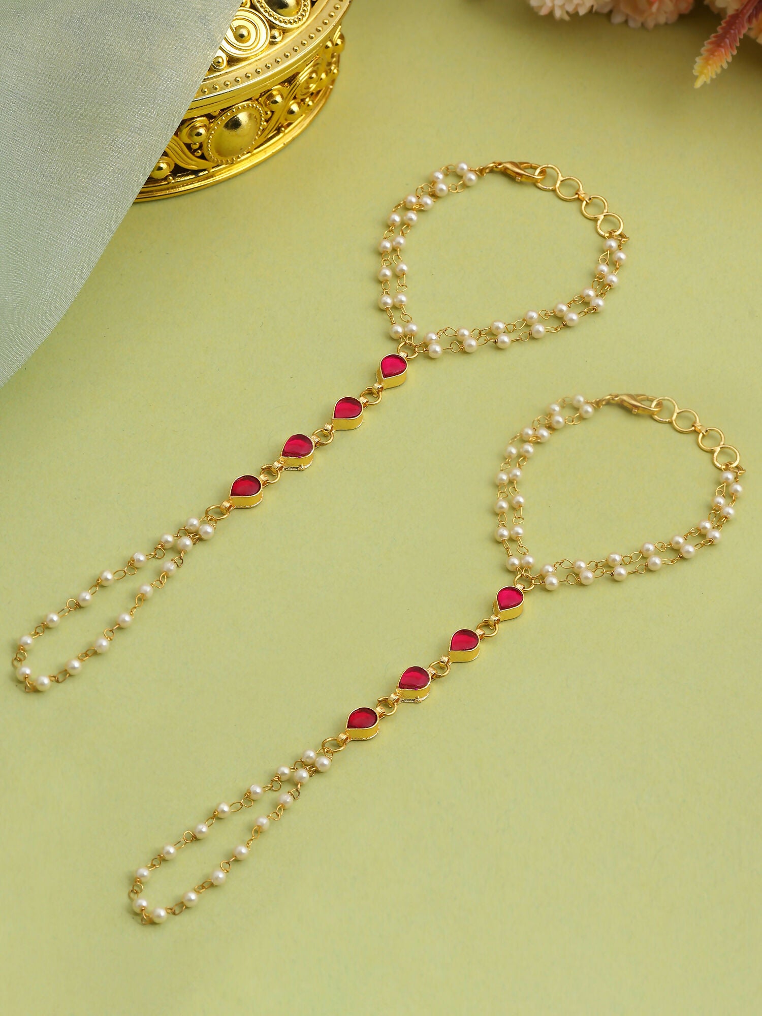 Ruby Raang Gulnaar Pearl Ruby Haath Phool