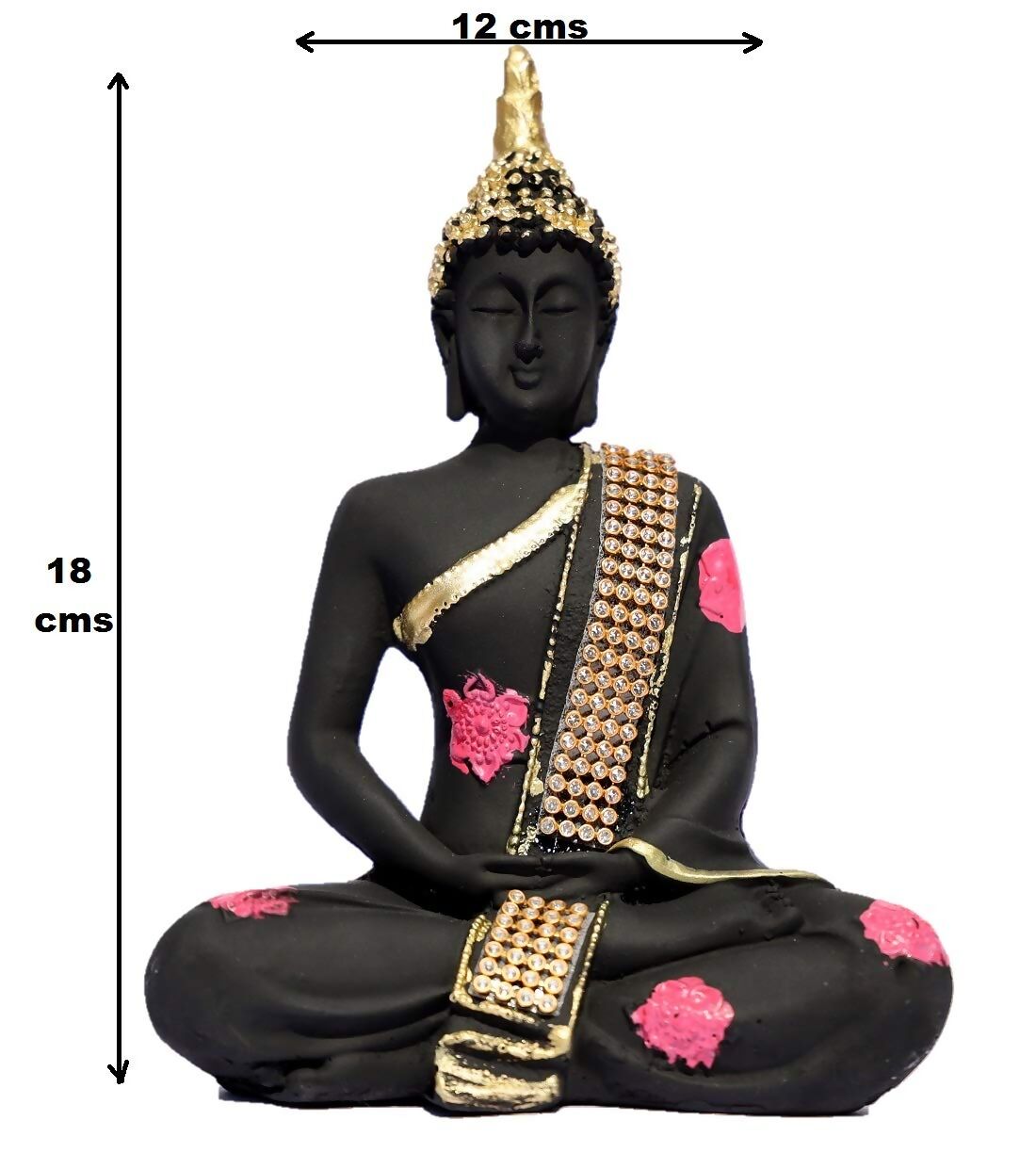 Shri Balaji Enterprises Polyresin Sitting Lord Buddha Idol - Distacart