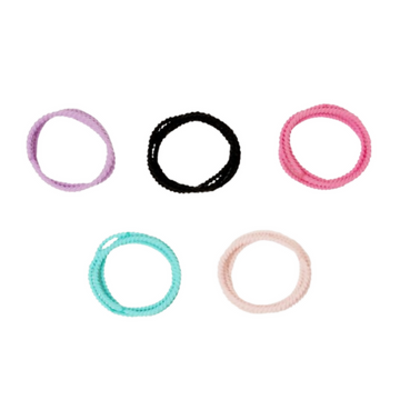 Bronson Professional Elastic Hair Rubber Bands Hair Ties Soft Stretchable Multicolor - Dista