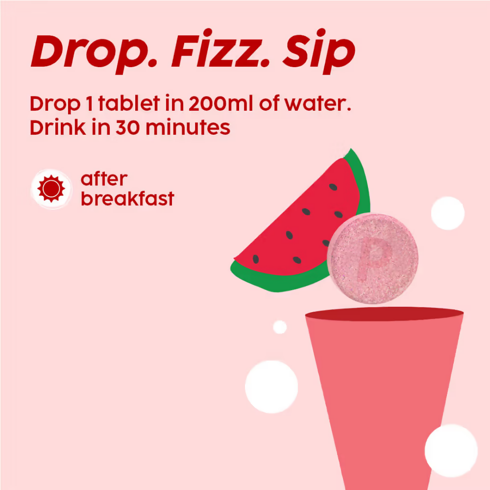 PLIX The Plant Fix Glutathione Skin Tablets With L-Glutathione & Vitamin C - Watermelon - Distacart