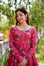 Thumbnail for Jyoti Fashion Women's Rani Pink Cotton Silk Heavy Digital Printed Kurta Plazo Set - Distacart