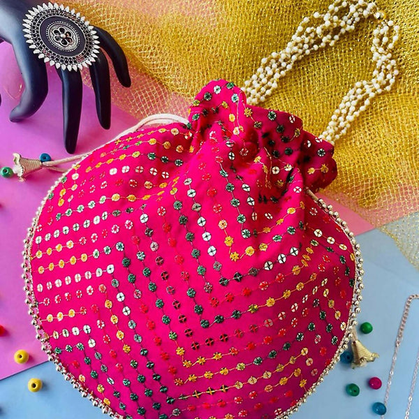 Joban Fashion Potli Bags - Pink