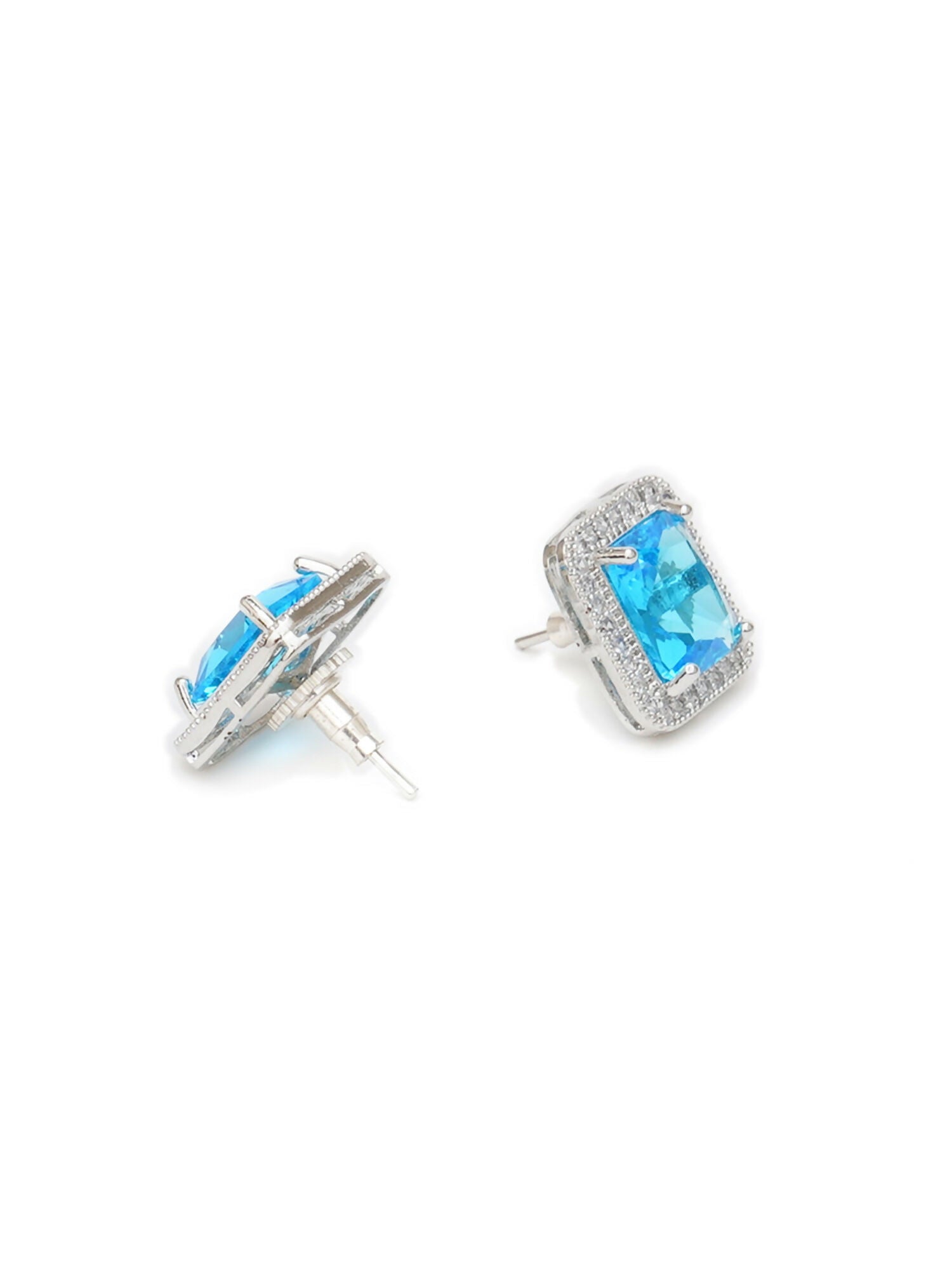 stone stud (sky blue) - Ruby Raang - Distacart