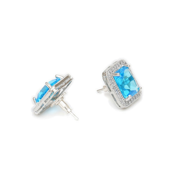 stone stud (sky blue) - Ruby Raang - Distacart