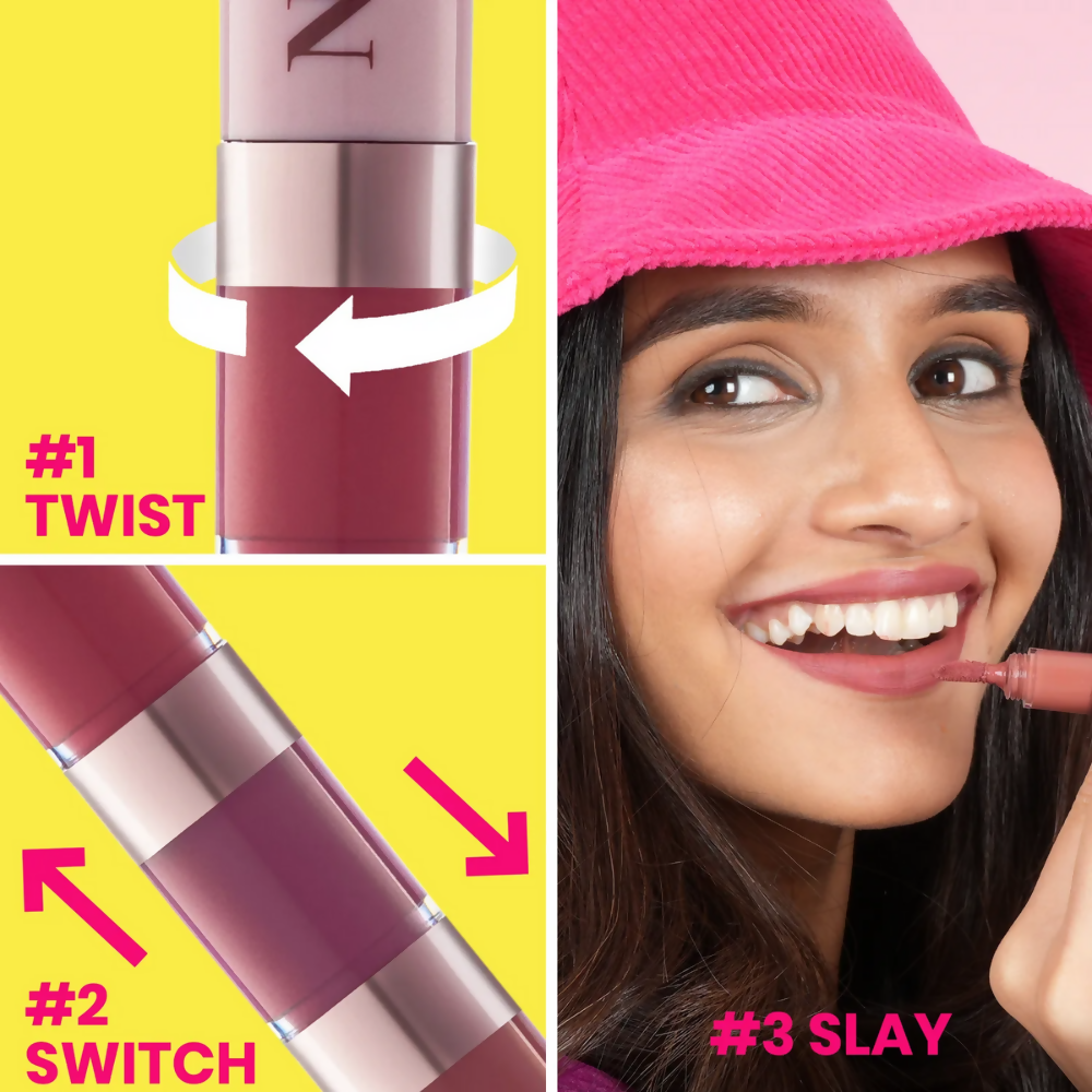 NY Bae 4 IN 1 Lip Play Liquid Lipstick - Nude Tease - Distacart