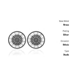 Thumbnail for New Stylish Oxidized Gold-Polished Gold Studs Earrings for Womens by House of Ree - Distacart