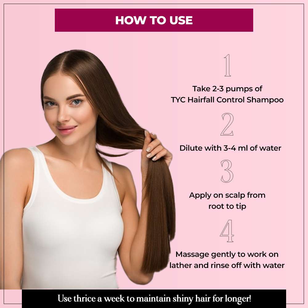TYC Hair Fall Control Shampoo - Keratin + Bhringraj - Dista