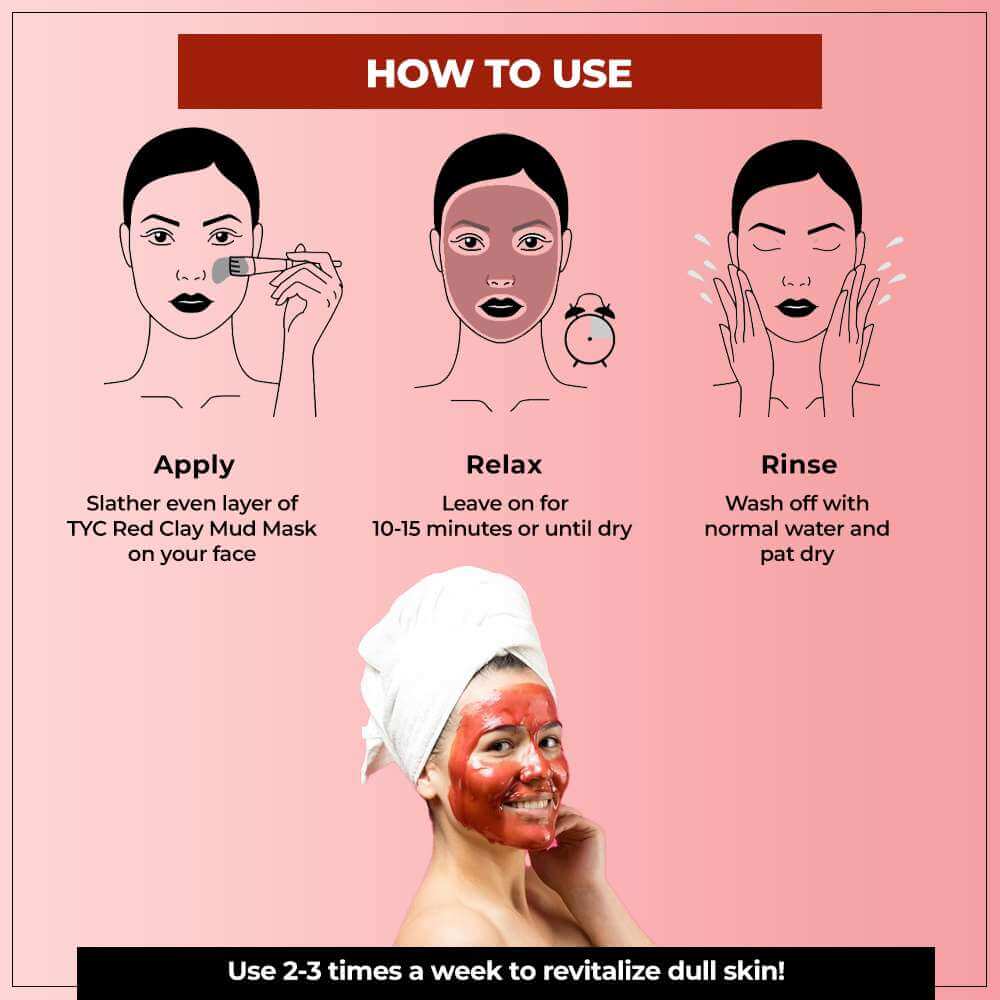 TYC Red Clay Face Mask - Dista
