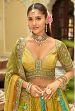 Thumbnail for Monjolika Fashion Readymade Lehenga Choli Heavy Work Embroidered Silk In Multicolor