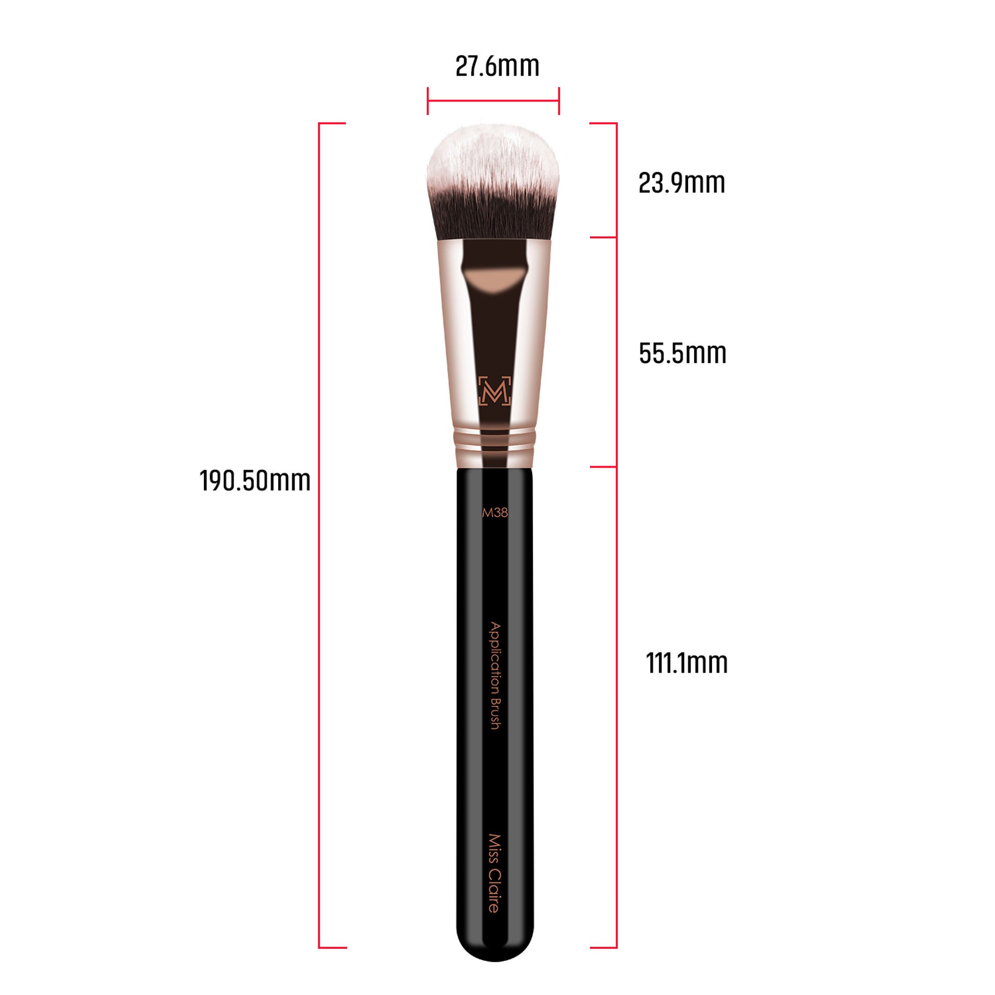 Miss Claire M38 - Application Brush - Rose Gold