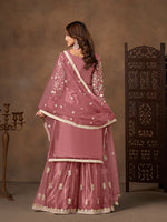 Thumbnail for Monjolika Fashion Net Embroidered Onion Pink Salwar Kameez