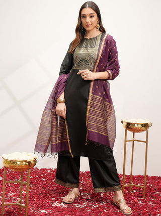 Vishudh Printed Regular Kurta with Palazzos & With Dupatta - Distacart