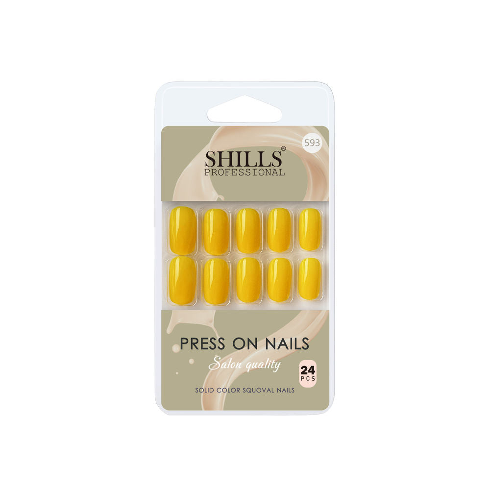 shills professional reusable press on nails square spn593