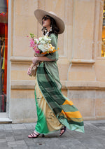 Thumbnail for Monjolika Fashion Multi Colour Silk Blend Digital Print Casual Classic Saree - Distacart