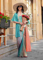 Thumbnail for Monjolika Fashion Multi Colour Silk Blend Digital Print Casual Classic Saree - Distacart