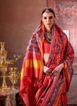 Thumbnail for Monjolika Fashion Multicolor Silk Blend Patola Print Saree for Wedding & Festive Wear - Distacart