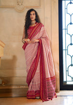 Thumbnail for Monjolika Fashion Multicolor Printed Silk Blend Party Contemporary Saree - Distacart