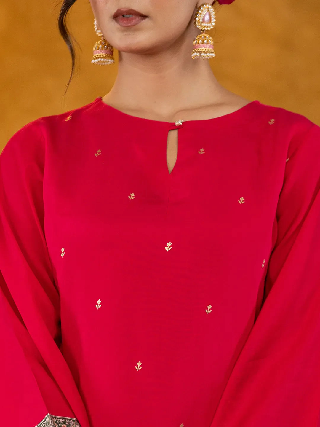 Yufta Pink Pakistani Style Kurta Dupatta Set