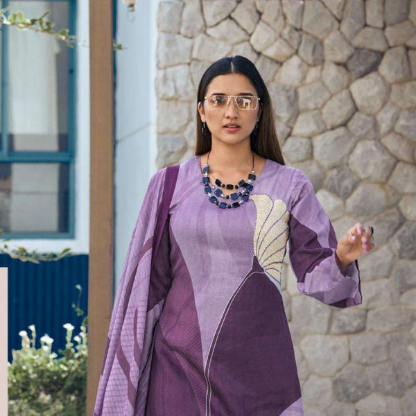 Pramukh Fab Lavender Color Rayon Kurta Set - Distacart