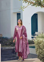 Thumbnail for Pramukh Fab Dust Pink Color Rayon Kurta Set - Distacart
