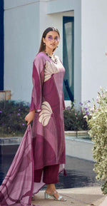 Thumbnail for Pramukh Fab Dust Pink Color Rayon Kurta Set - Distacart