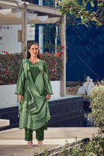 Thumbnail for Pramukh Fab Green Color Rayon Kurta Set - Distacart