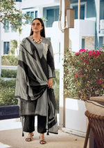 Thumbnail for Pramukh Fab Grey Color Rayon Kurta Set - Distacart