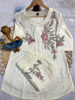 Thumbnail for Pramukh Fab White Color Rayon Co-ords Set - Distacart