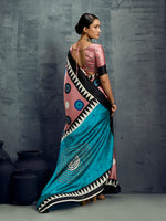 Thumbnail for Monjolika Fashion Satin Light Pink Printed Casual Saree - Distacart