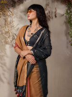 Thumbnail for Monjolika Fashion Multi Colour Viscose Cotton Weaving Contemporary Saree - Distacart