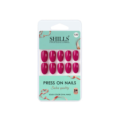 shills professional reusable press on nails oval spn530