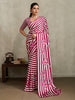 Monjolika Fashion Maroon Printed Satin Saree - Distacart