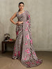 Monjolika Fashion Brown Printed Satin Saree - Distacart
