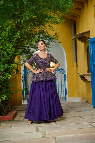 Pramukh Fab Purple Color Fendy Lehenga Choli