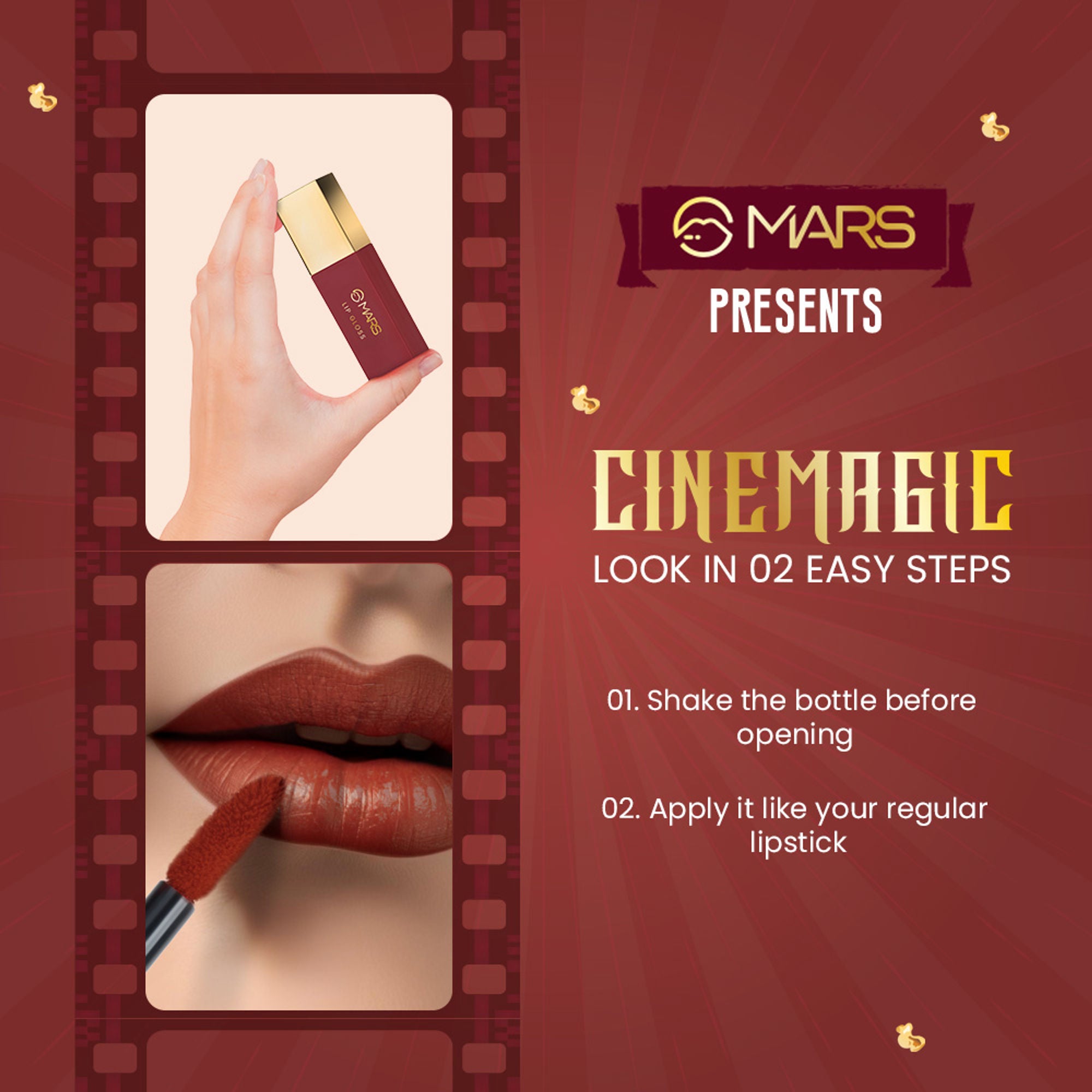 MARS Cosmetics CineMagic Colored Lip Gloss - 04 Heer