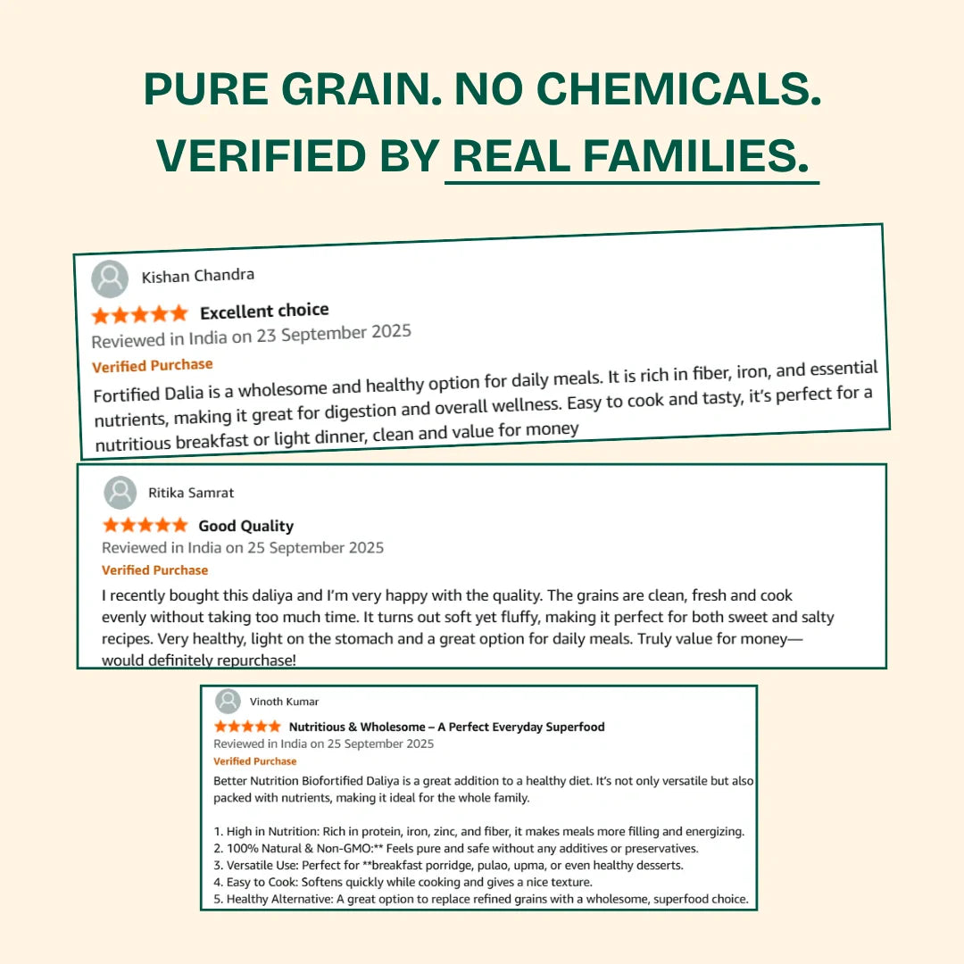 Better Nutrition Biofortified Daliya / Broken Wheat - Distacart