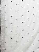 Thumbnail for Anouk White & Black Floral Printed Zari Silk Cotton Saree - Distacart