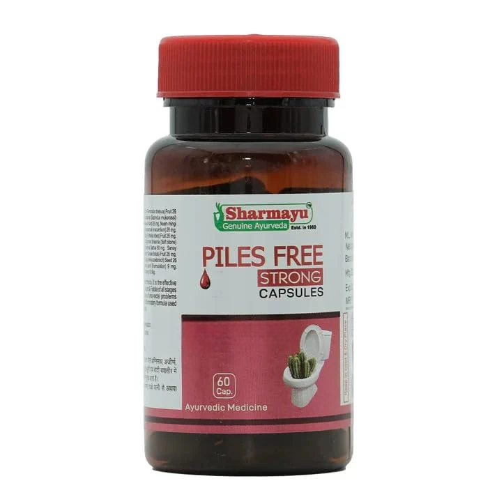Sharmayu Ayurveda Piles Free Strong Capsules - Distacart