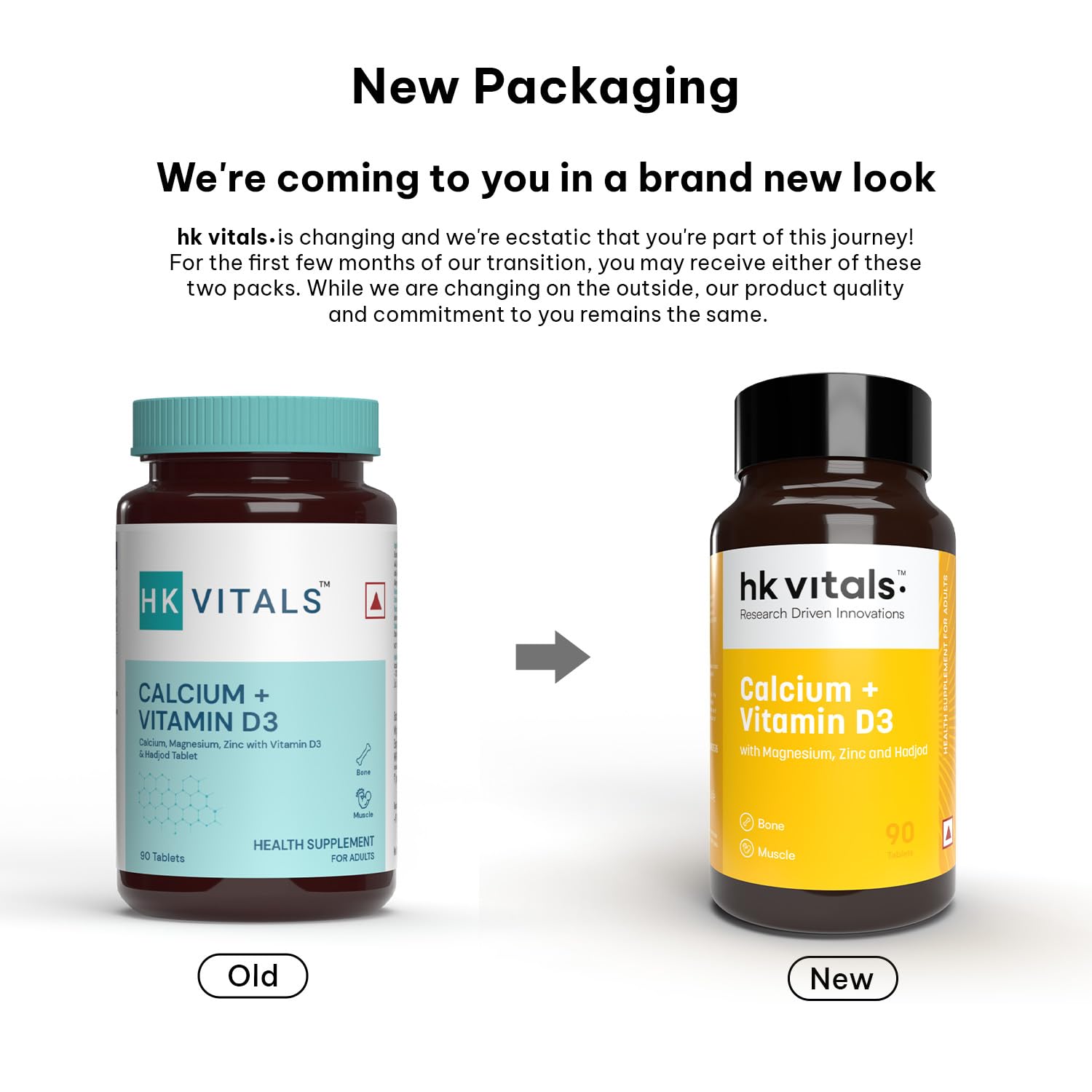 HK Vitals Calcium + Vitamin D3 Tablets - Distacart